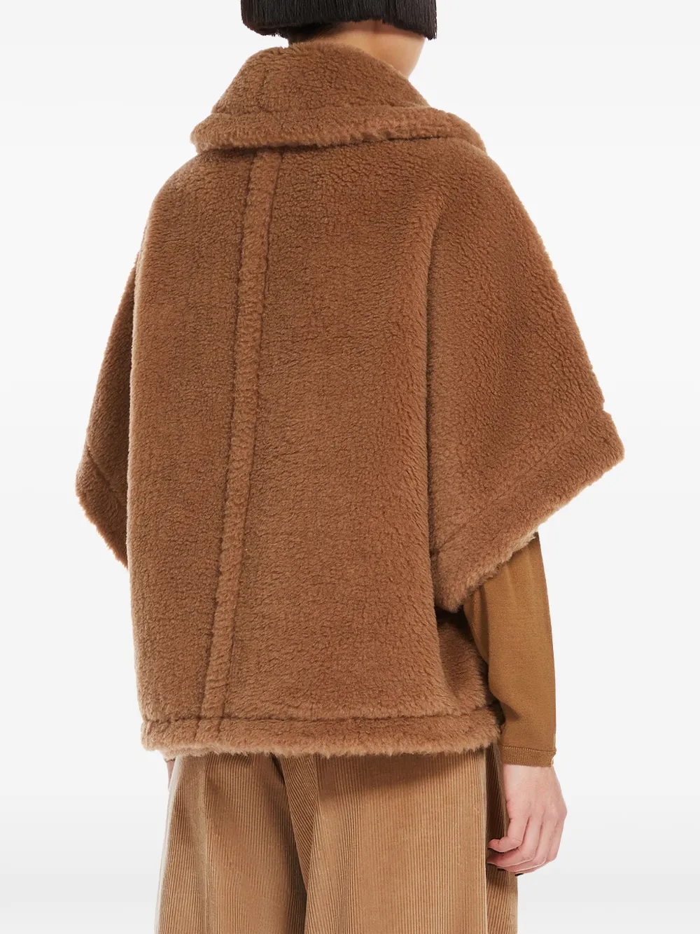 Max Mara Teddy Bear jack met cape Bruin