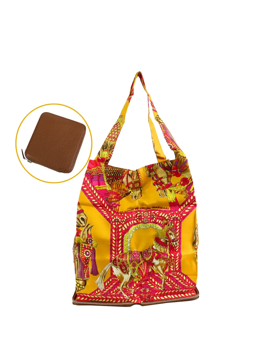 Hermès Pre-Owned 2008 La Danse Du Cheval Marwari Silky Pop tote bag - Marrone