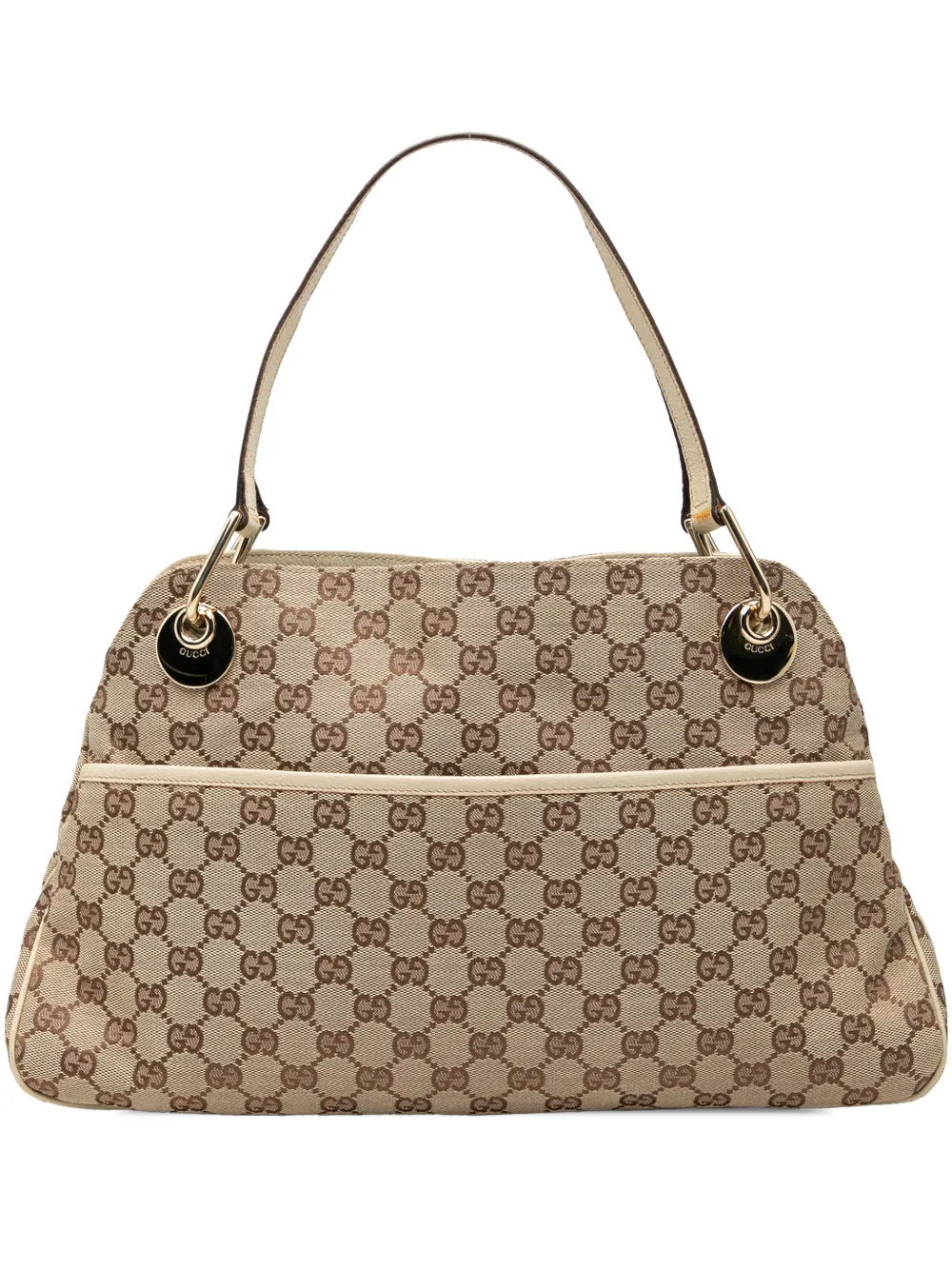 Gucci Pre-Owned 2000-2015 GG Canvas Eclipse shoulder bag - Bianco