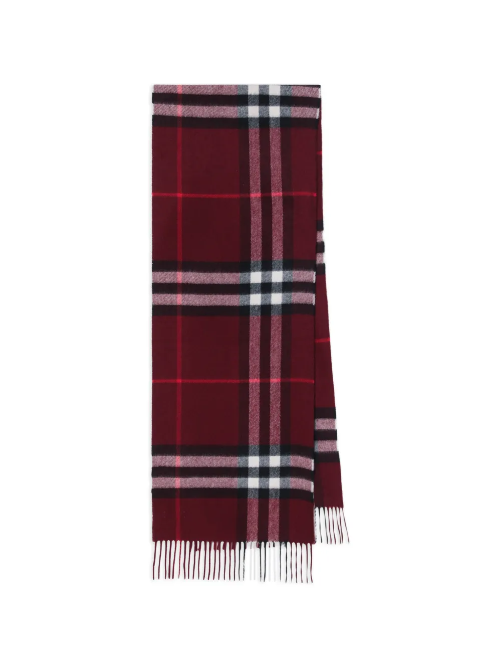 Burberry Sciarpa a quadri - Rosso