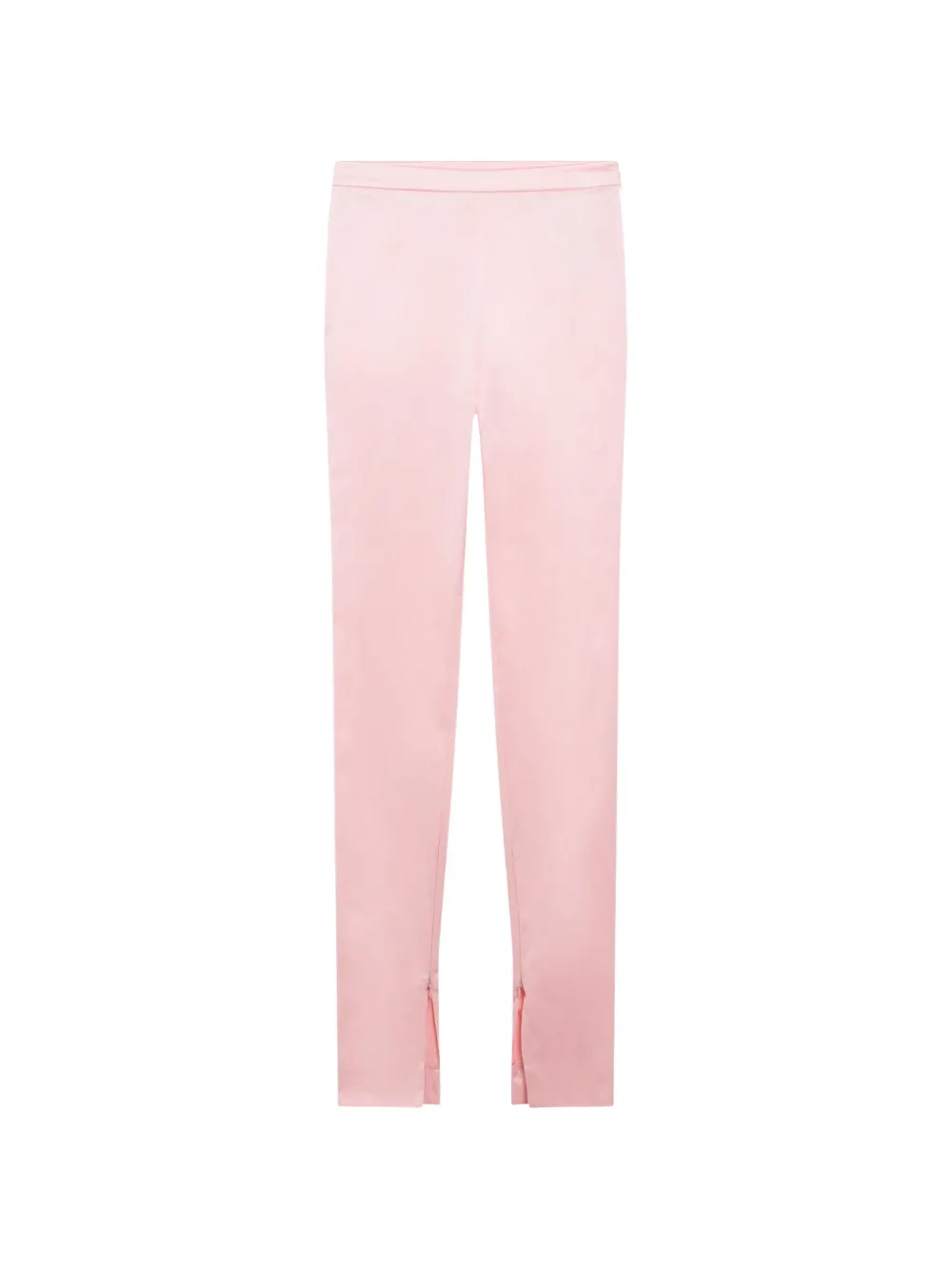 Gucci satin-finish slit-hem trousers - Pink