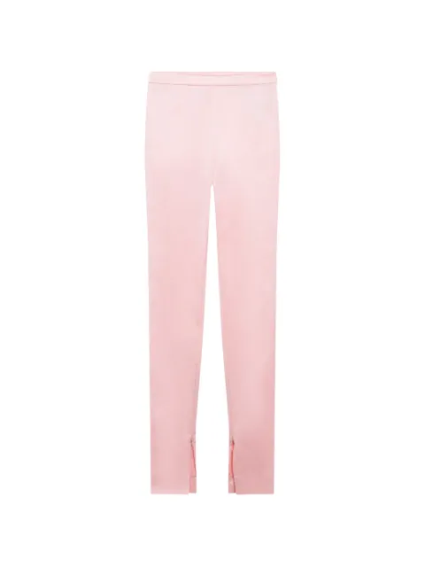 Gucci satin-finish slit-hem trousers