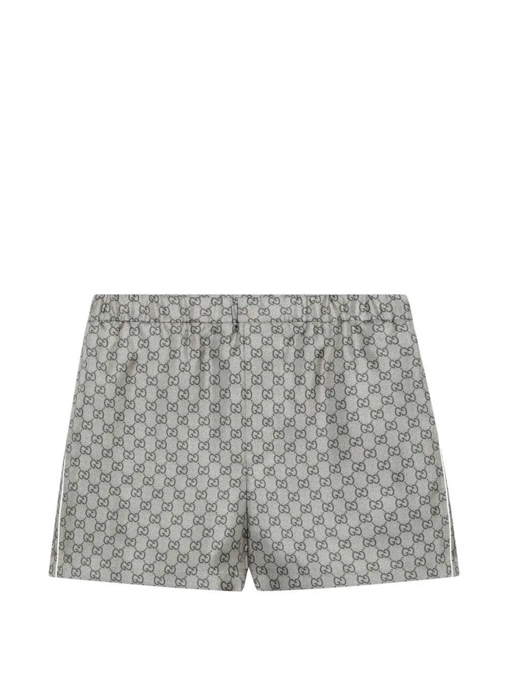 Gucci GG Supreme side-stripe shorts - Neutrals
