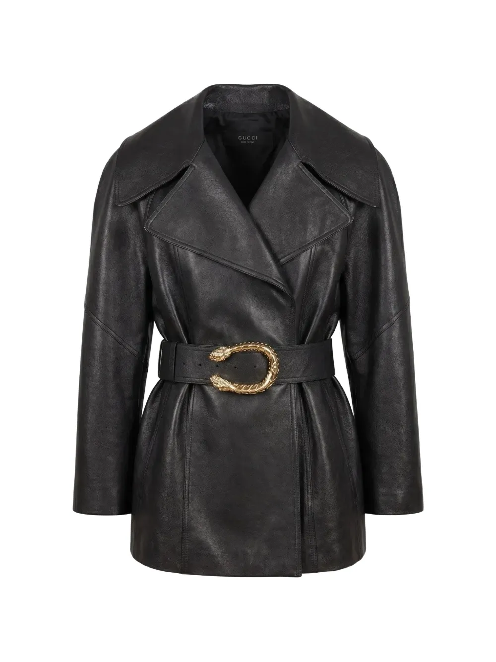 Gucci Dionysus leather jacket - Nero