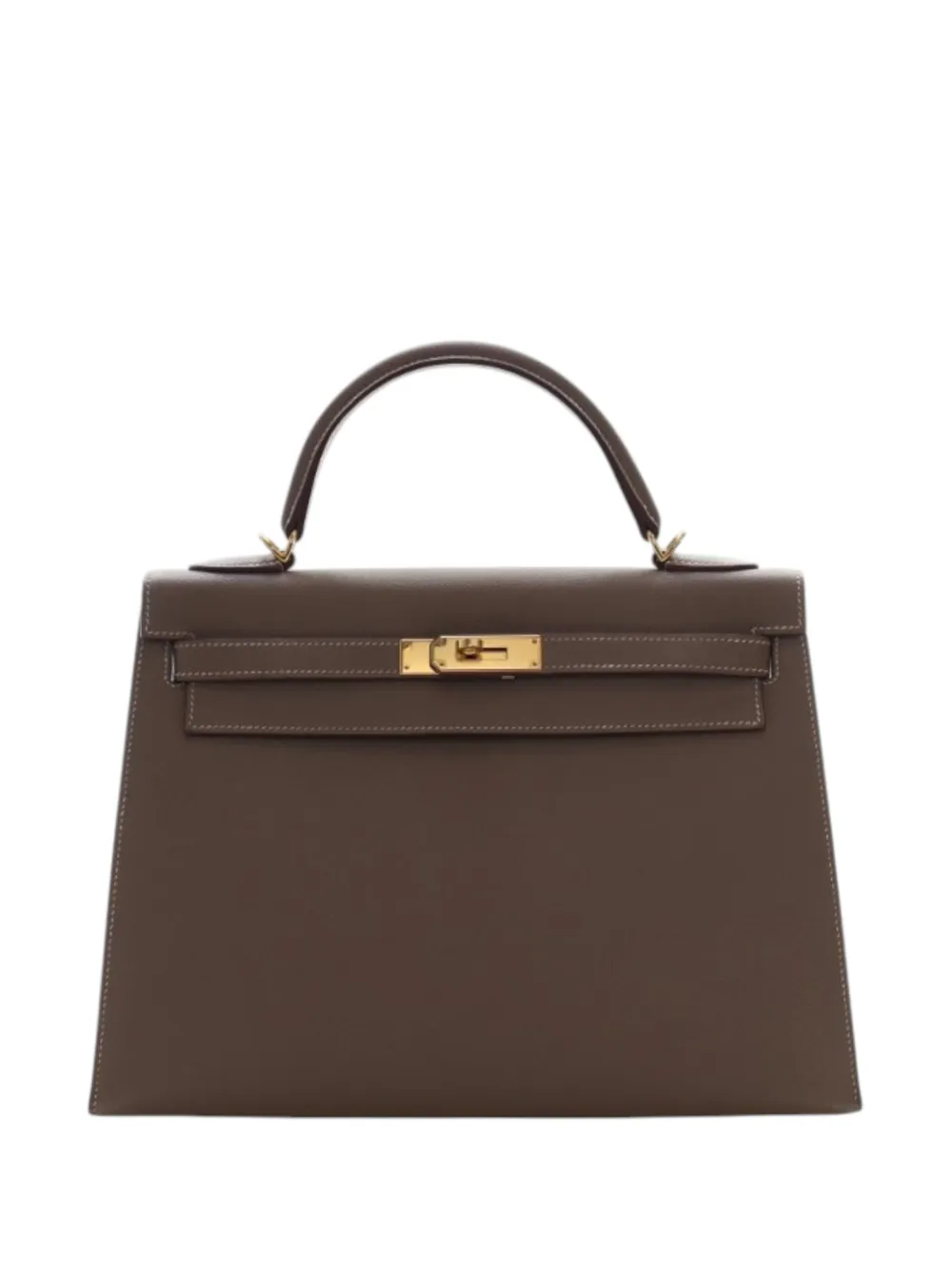 Hermès Pre-Owned 2015 Epsom Kelly II Sellier 32 satchel - Marrone