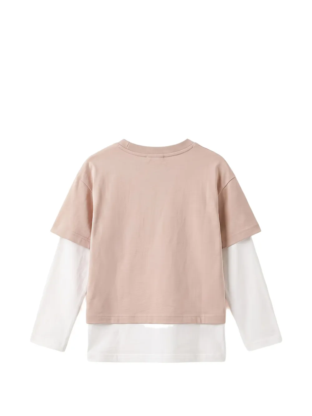 Moncler Enfant T-shirt met logopatch Roze