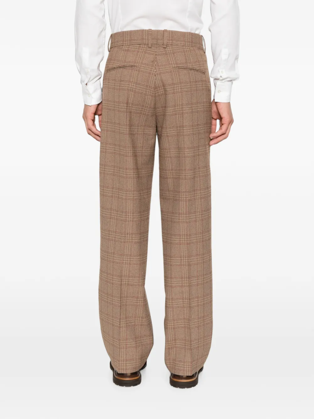 Drôle De Monsieur Geruite plooibroek Bruin