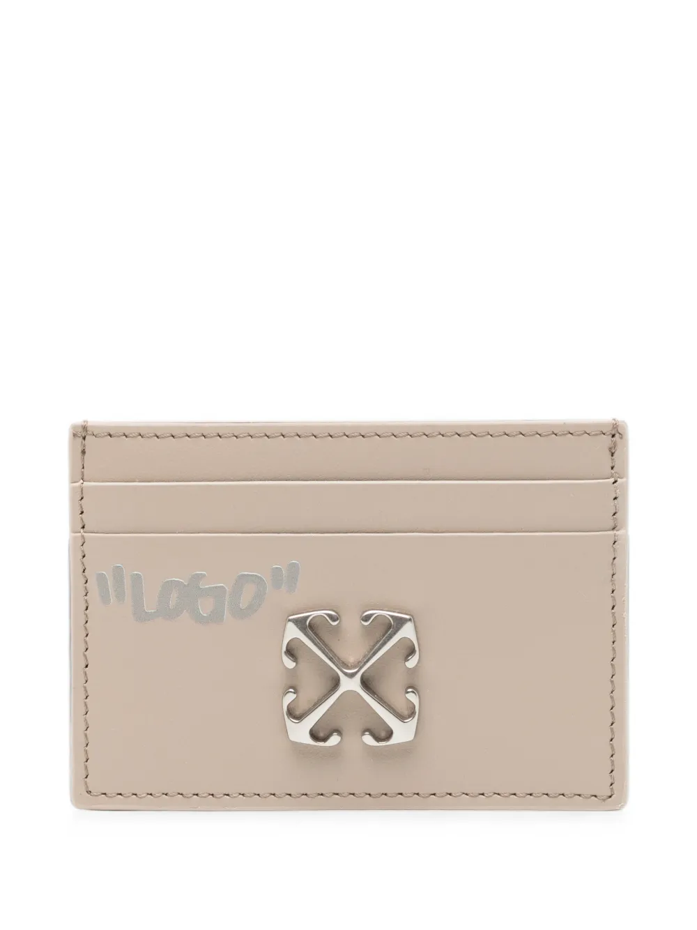 Off-White Arrows card holder - Toni neutri