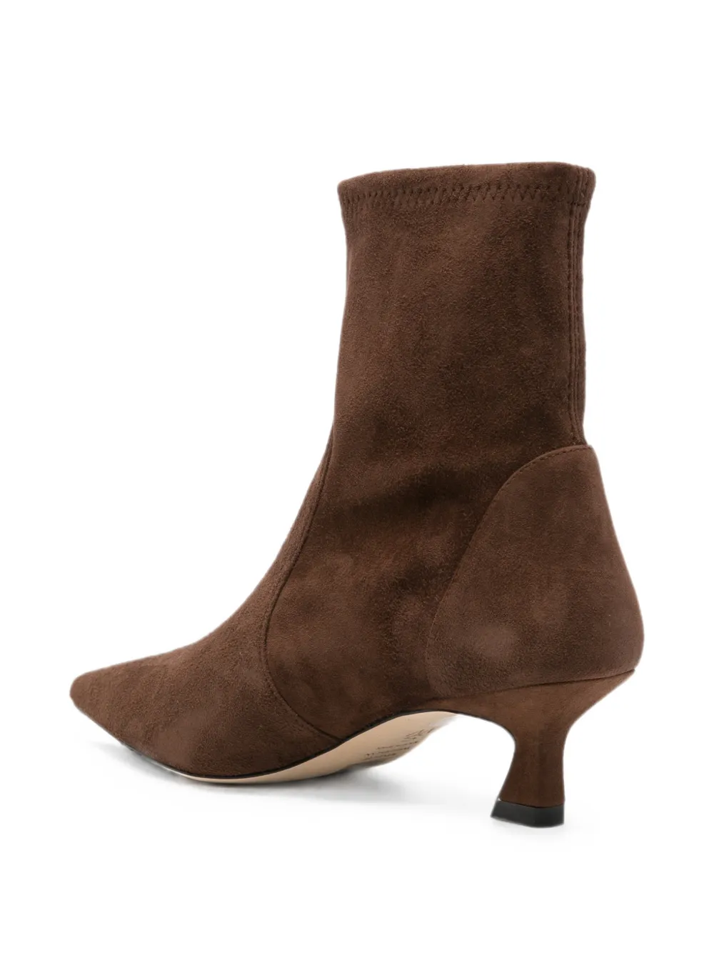 Stuart Weitzman pointed-toe suede ankle boots Bruin