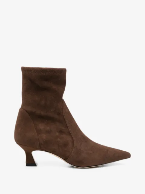 Stuart Weitzman pointed-toe suede ankle boots