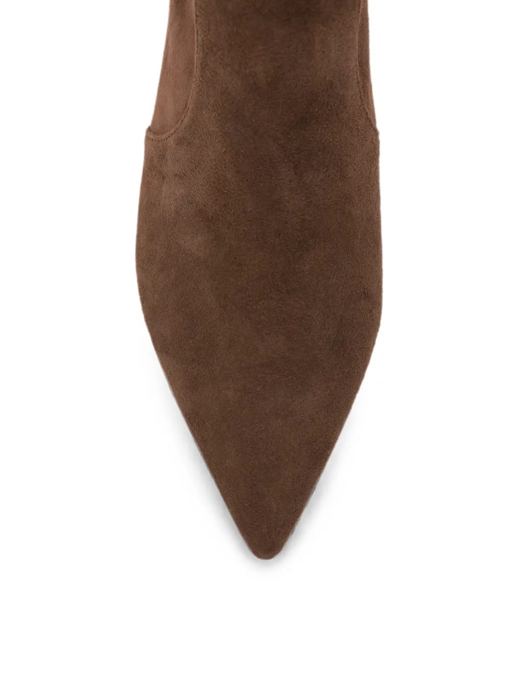 Stuart Weitzman pointed-toe suede ankle boots Bruin