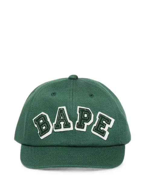 A BATHING APE® patched-panel cotton cap