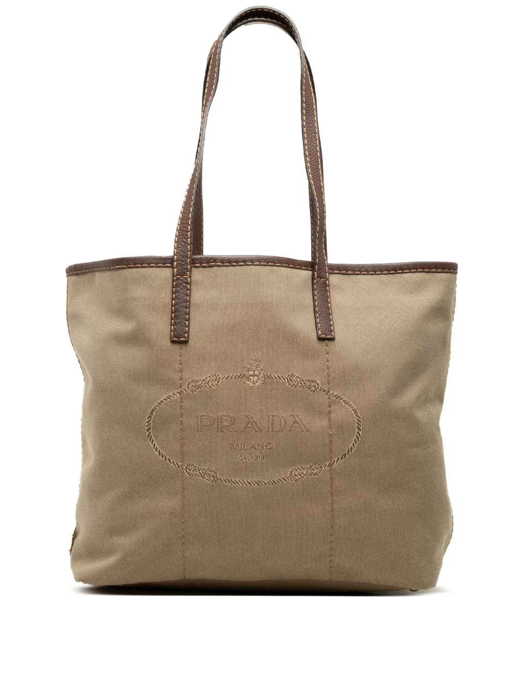Prada Pre-Owned 2000-2013 Canvas Canapa Logo tote bag - Marrone