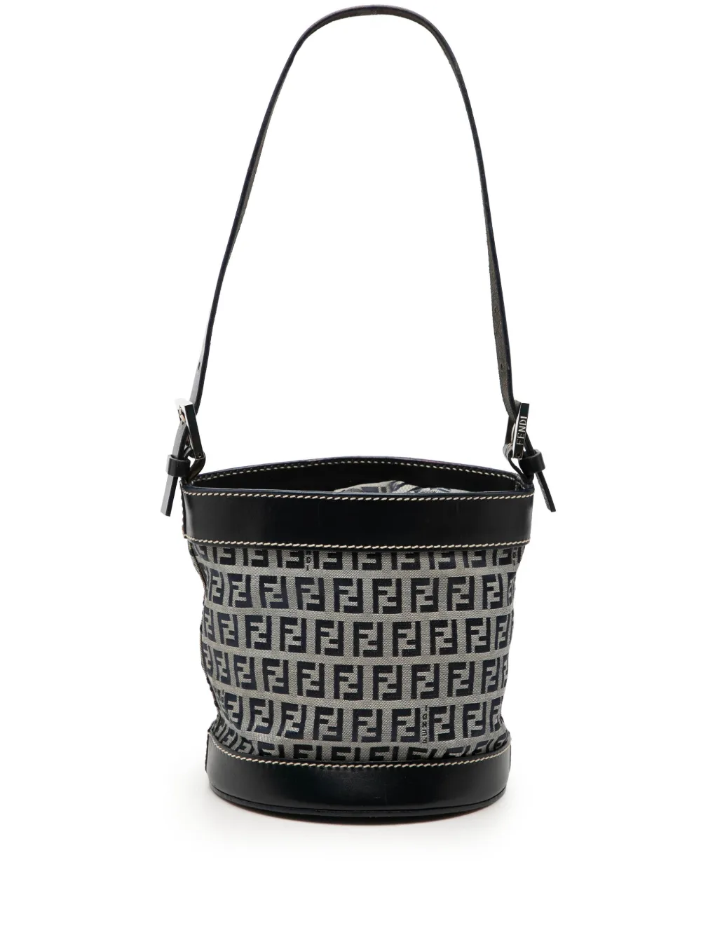 Fendi Pre-Owned 1990-2000 Zucchino Canvas bucket bag - Nero