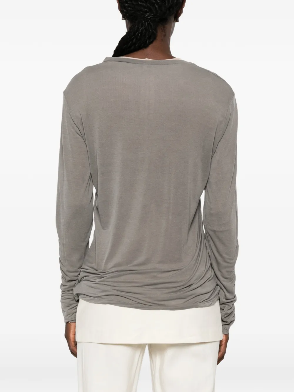 Baserange T-shirt met lange mouwen Grijs