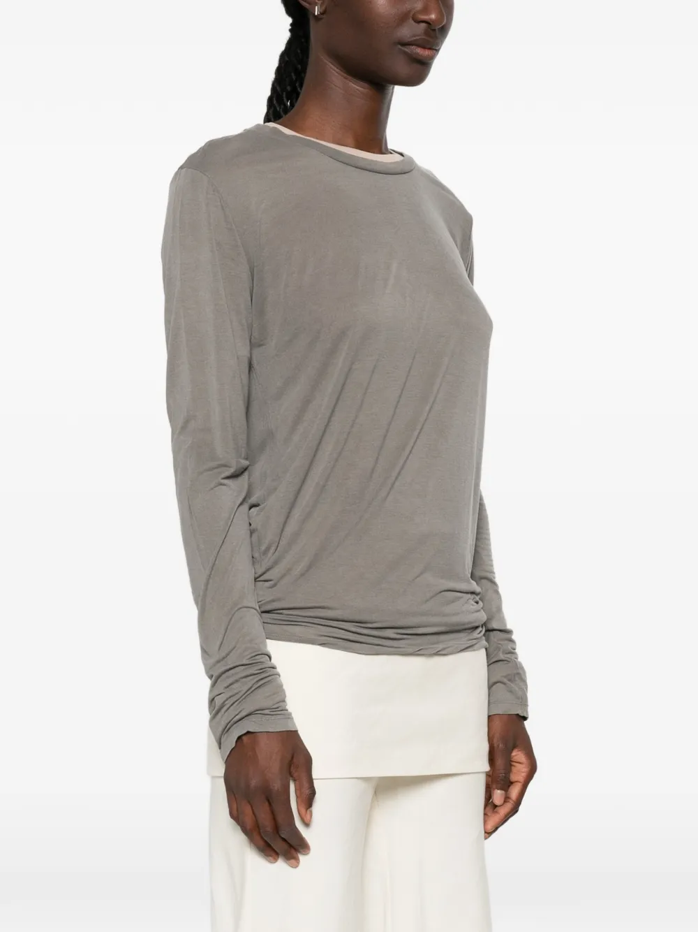 Baserange T-shirt met lange mouwen Grijs