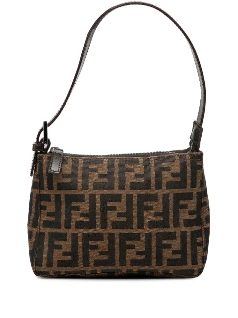 Fendi Pre-Owned bolso de hombro Pochette mini de lona con monograma Zucca característico siglo XX