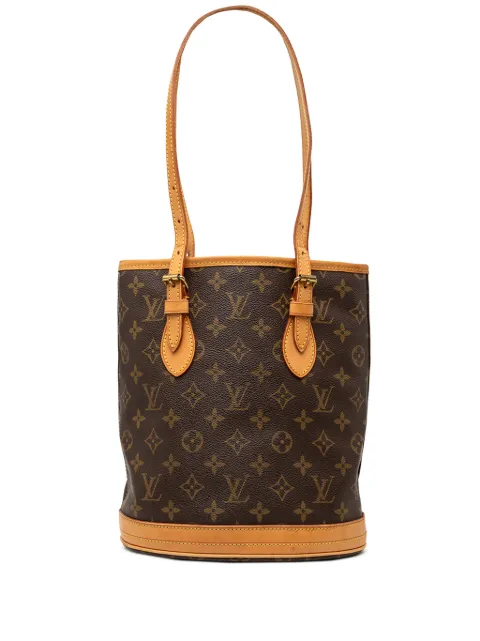 Louis Vuitton Pre-Owned bolsa bucket petit con monograma 2001