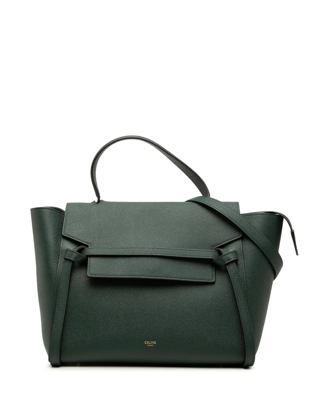 Celine Pre-Owned 2020 Mini Grained Calfskin Belt Bag satchel - Verde