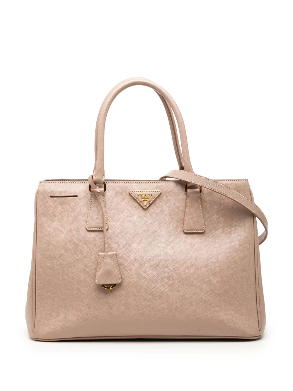 Prada Pre-Owned 2010-2026 Medium Saffiano Lux Galleria satchel - Marrone