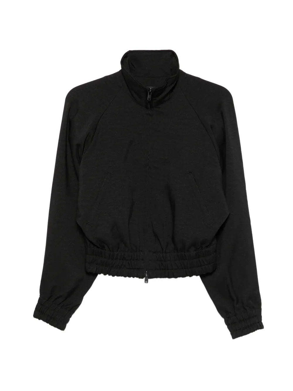 Y-3 button-detail elasticated-waist jacket - Schwarz