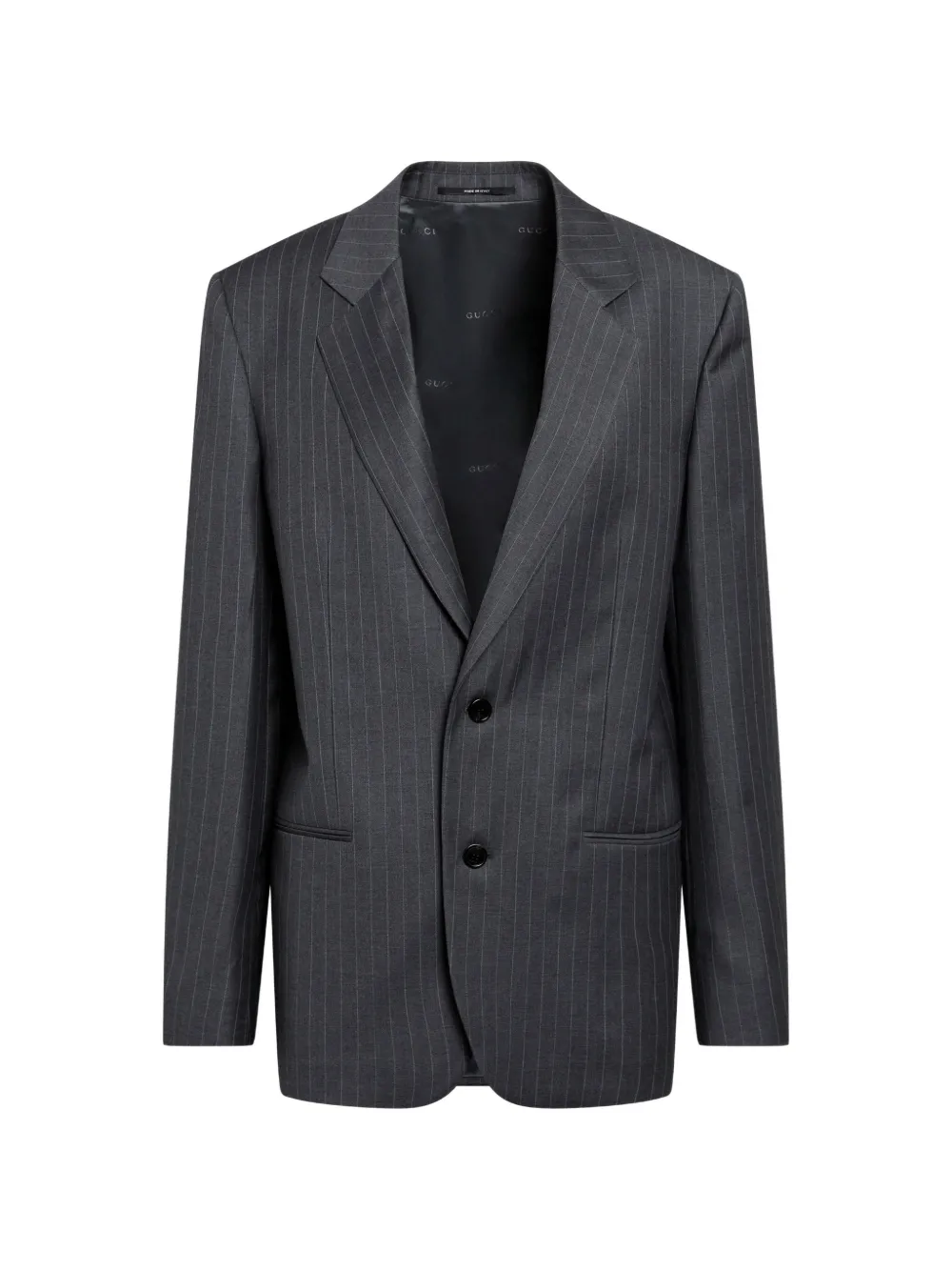 Gucci pinstripe-pattern wool blazer - Grey
