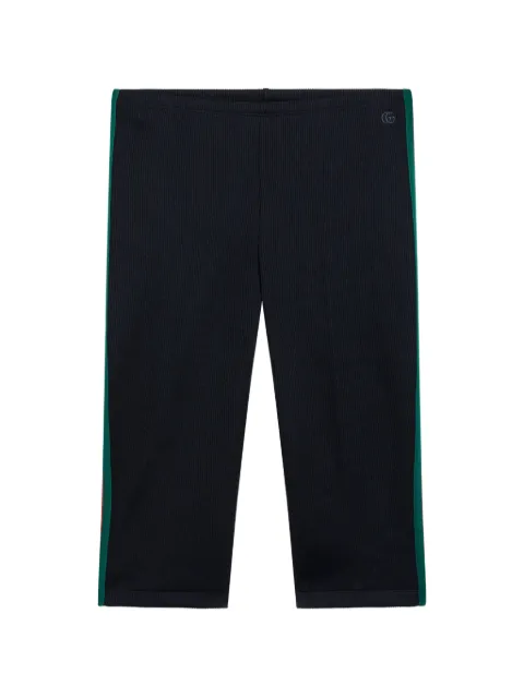 Gucci Web-stripe cropped trousers