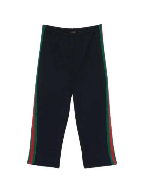 Gucci rib-cotton jersey pants with Web