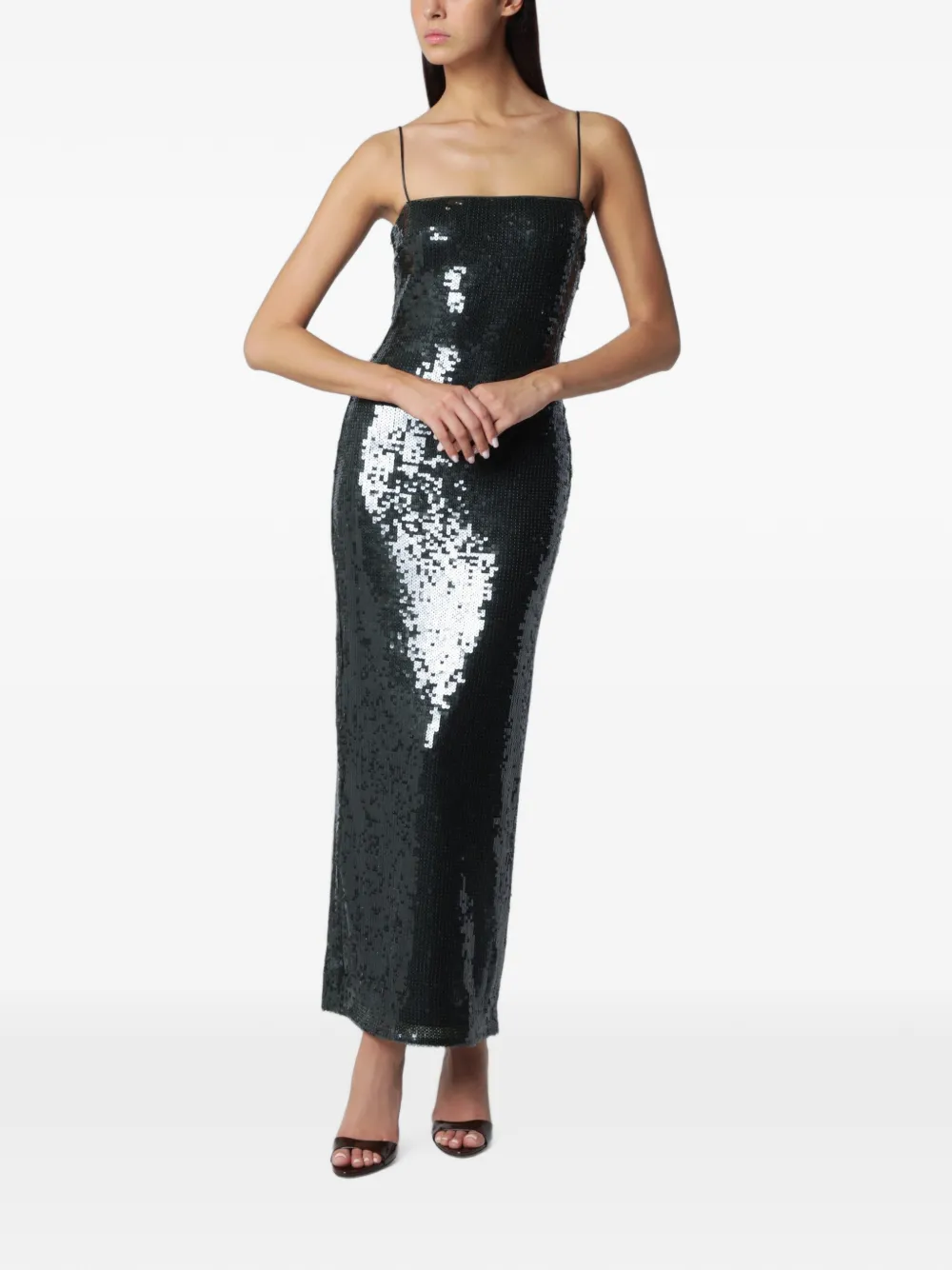 ROTATE BIRGER CHRISTENSEN Maxikleid mit Pailletten - Grün