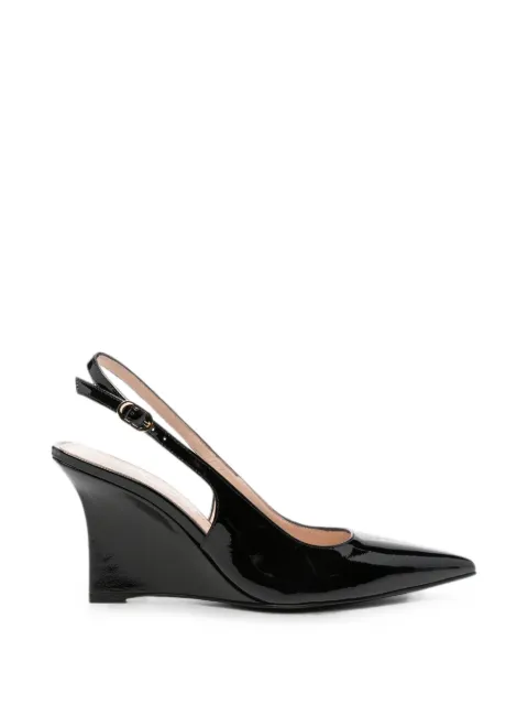 Stuart Weitzman wedge-heel slingback pumps
