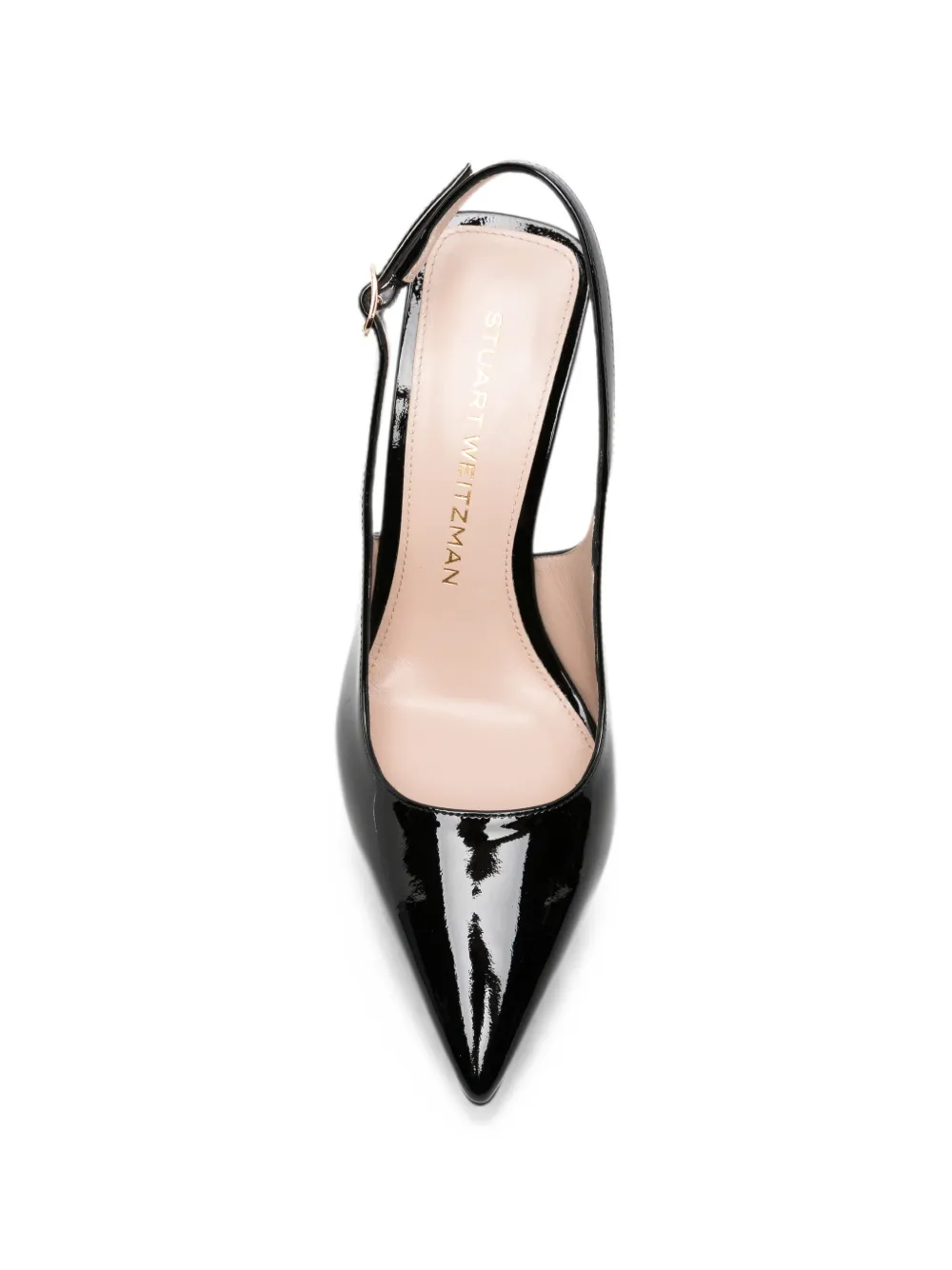 Stuart Weitzman wedge-heel slingback pumps Zwart
