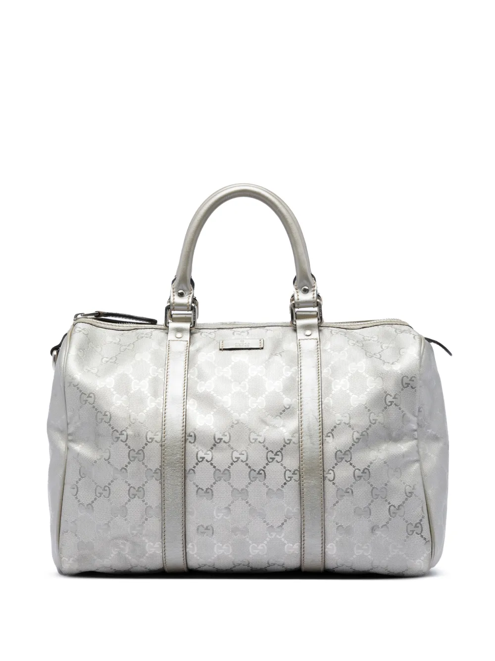 Gucci Pre-Owned 2016-2026 Medium GG Imprime Joy boston bag - Argento