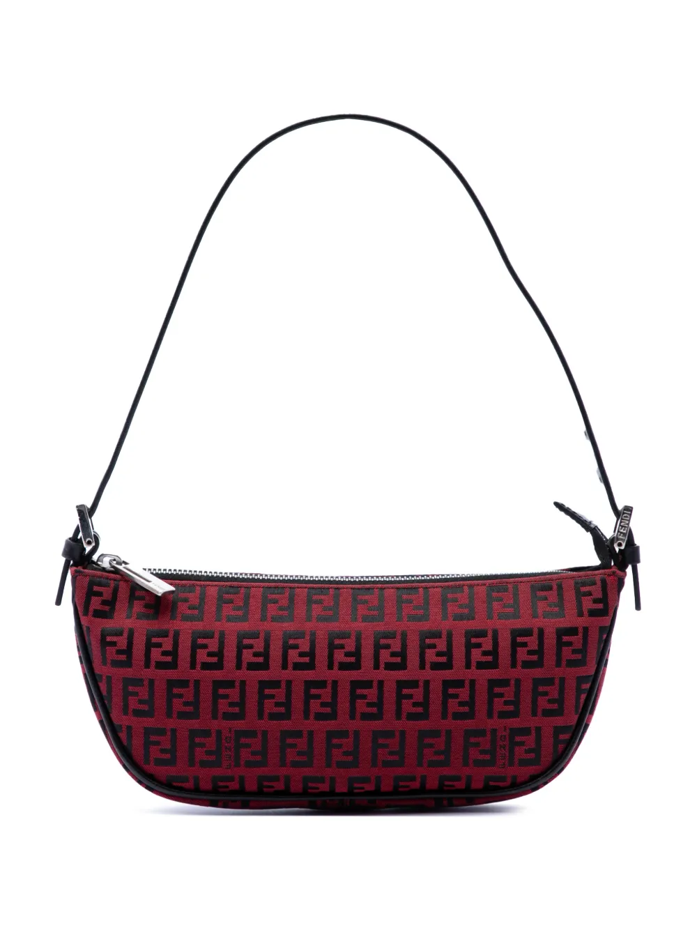 Fendi Pre-Owned 2000-2010 Zucchino Canvas Pochette shoulder bag - Rosso