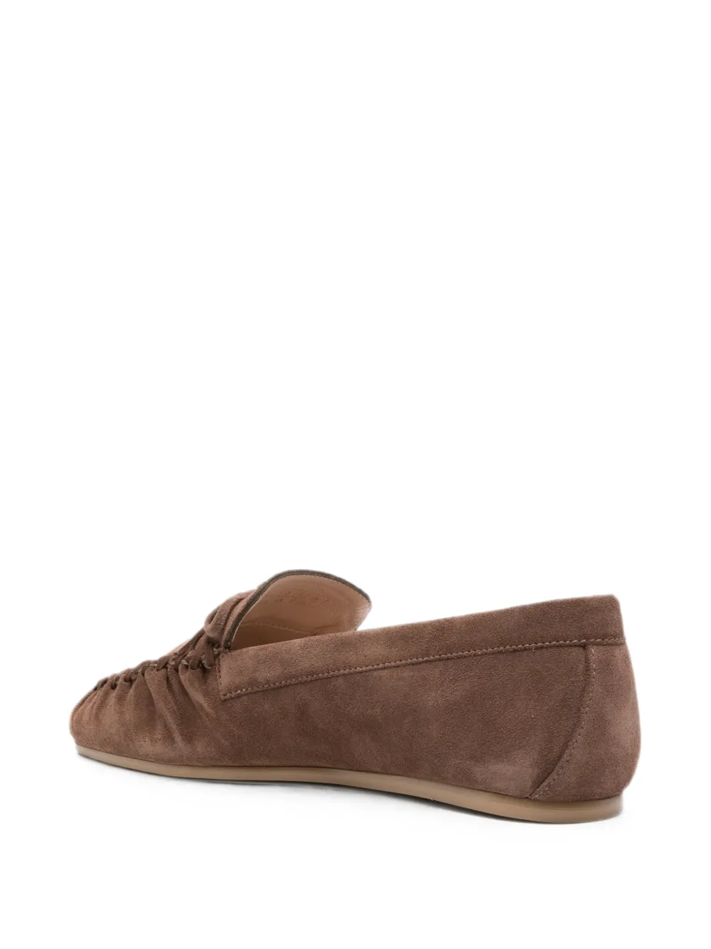 Stuart Weitzman bow-detail suede loafers Bruin