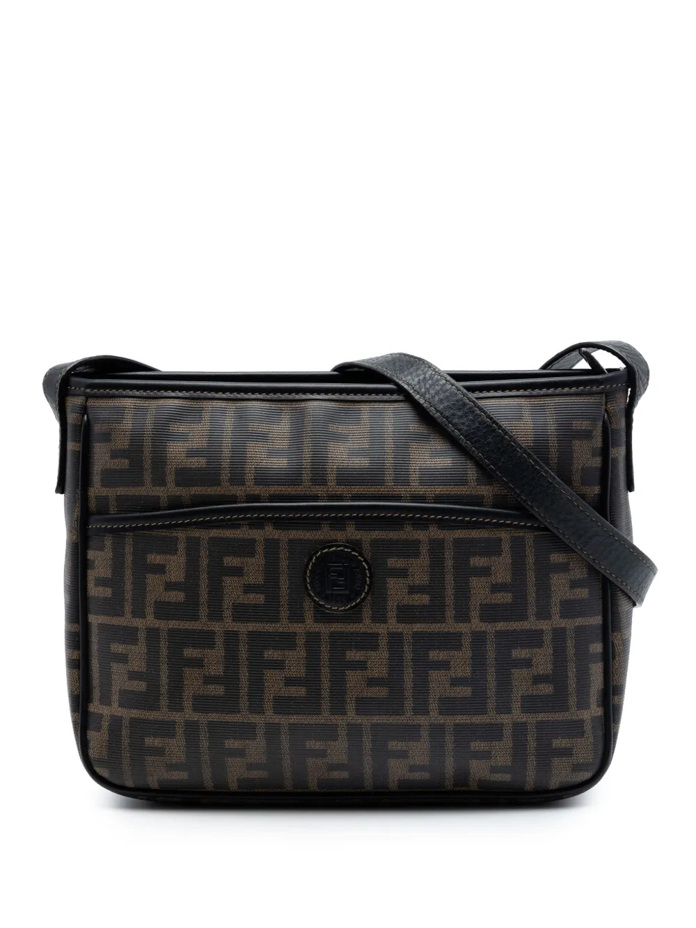 Fendi Pre-Owned 20th Century Zucca Coated Canvas crossbody bag - Marrone