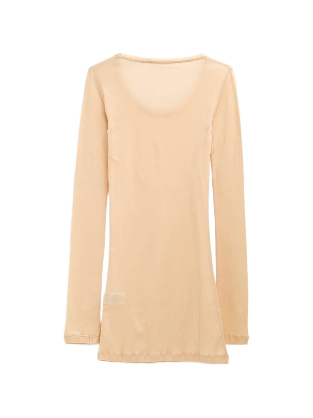Gimaguas Bahmon mini-jurk met diepe ronde hals Beige