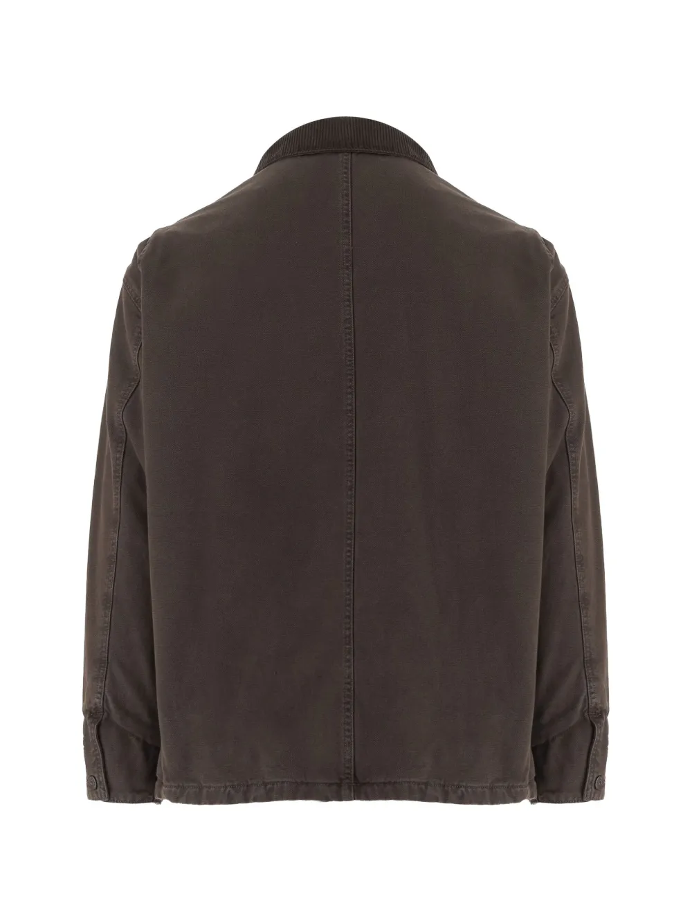 Emporio Armani Jack met geribbelde kraag en opgestikte zak Bruin