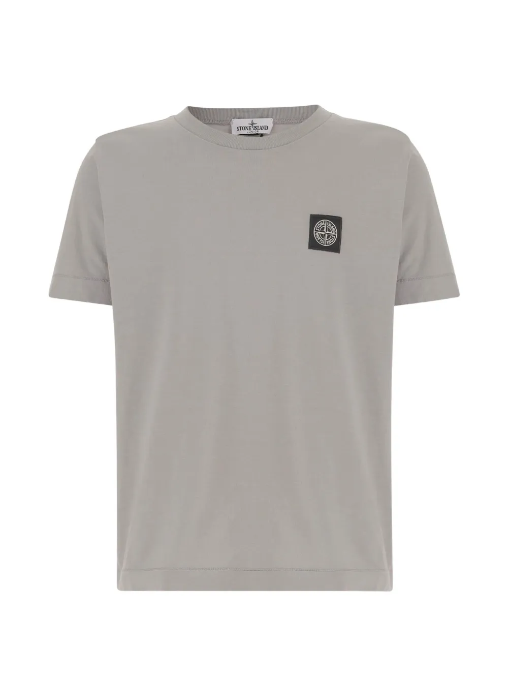 Stone Island Junior logo-patch T-shirt - Grigio