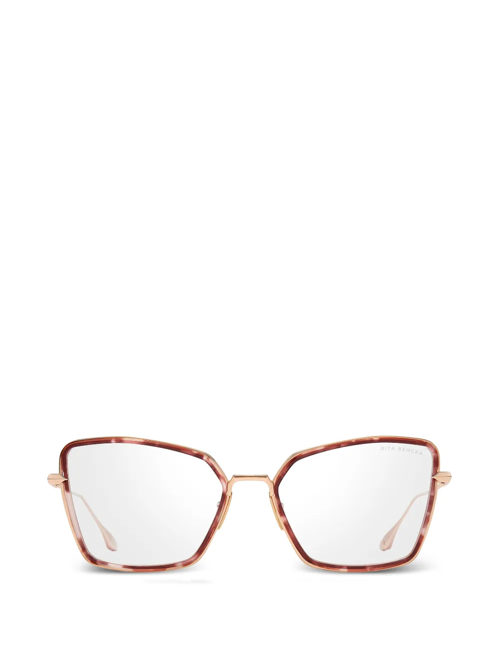 Dita Eyewear Occhiali Behcka con montatura geometrica - Rosso