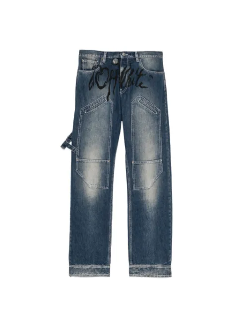 Off-White vaqueros Cherry Diagonal twist stack