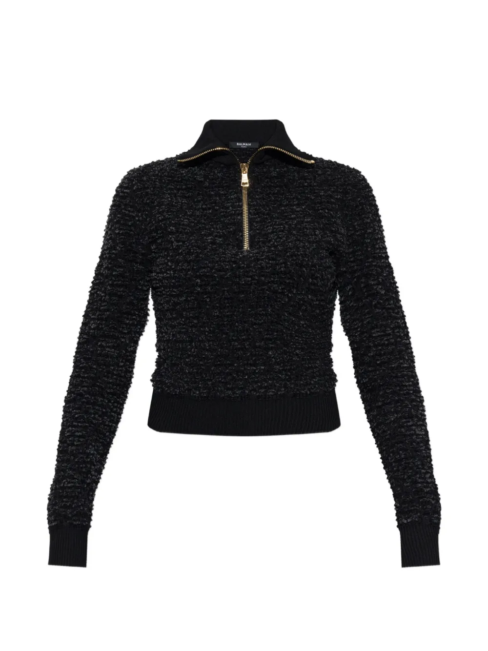 Balmain Maglione con zip - Nero