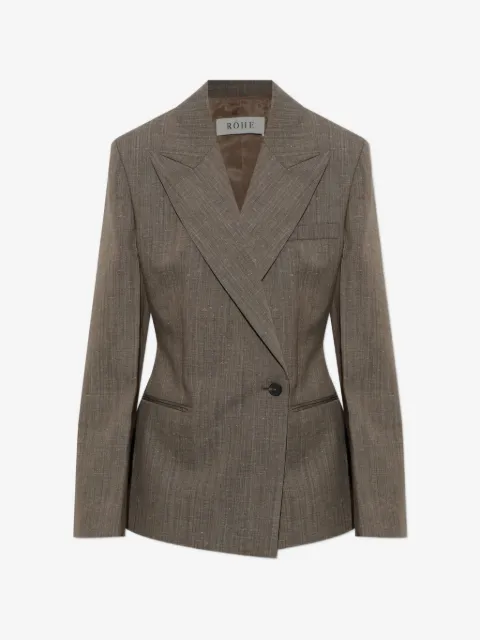 Róhe blazer texturizado con doble botonadura
