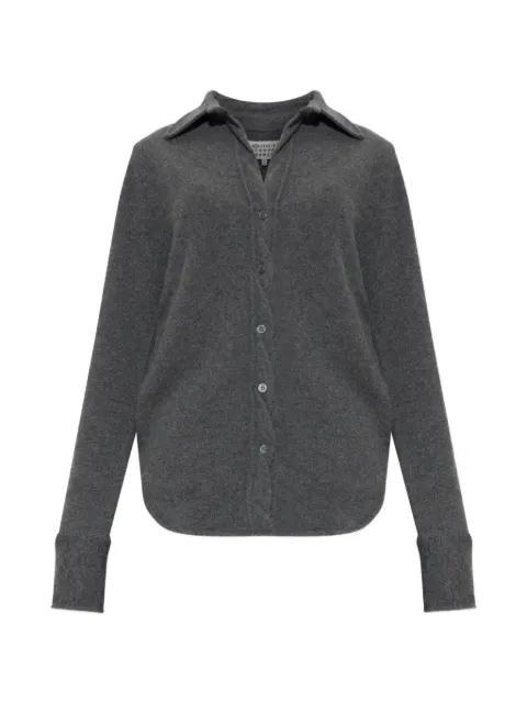 Maison Margiela camisa con dobladillo redondeado