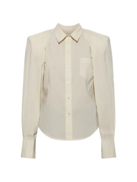 IRO Lizbeth padded-shoulder chest-pocket shirt