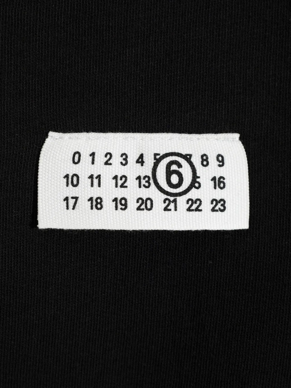 MM6 Maison Margiela Hoodie met logopatch Zwart