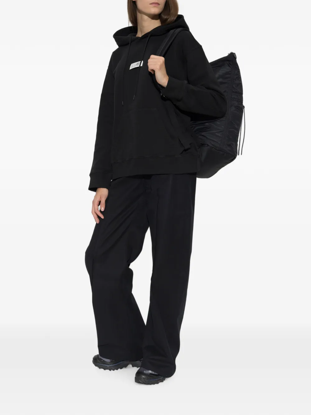 MM6 Maison Margiela Hoodie met logopatch Zwart