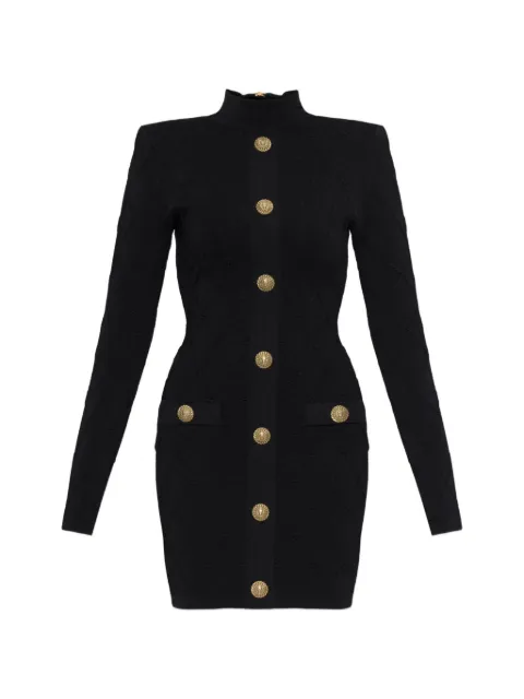Balmain vestido corto con detalle de botones