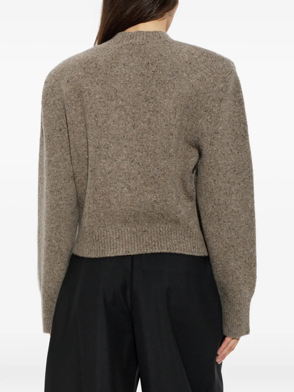 Róhe Button-up Cardigan in Brown, view 4