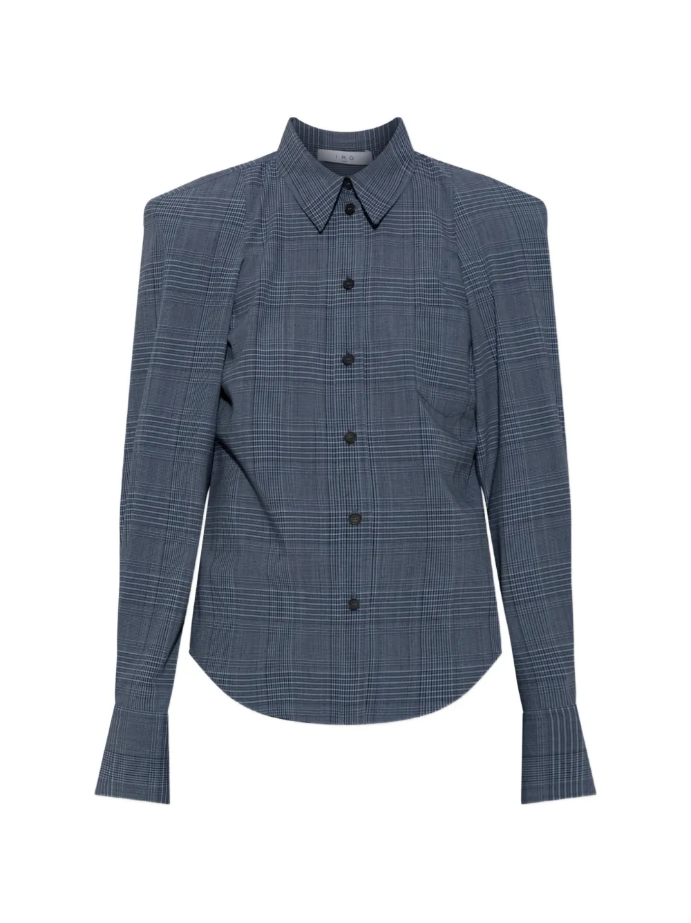 IRO check-pattern Lidja shirt - Blu