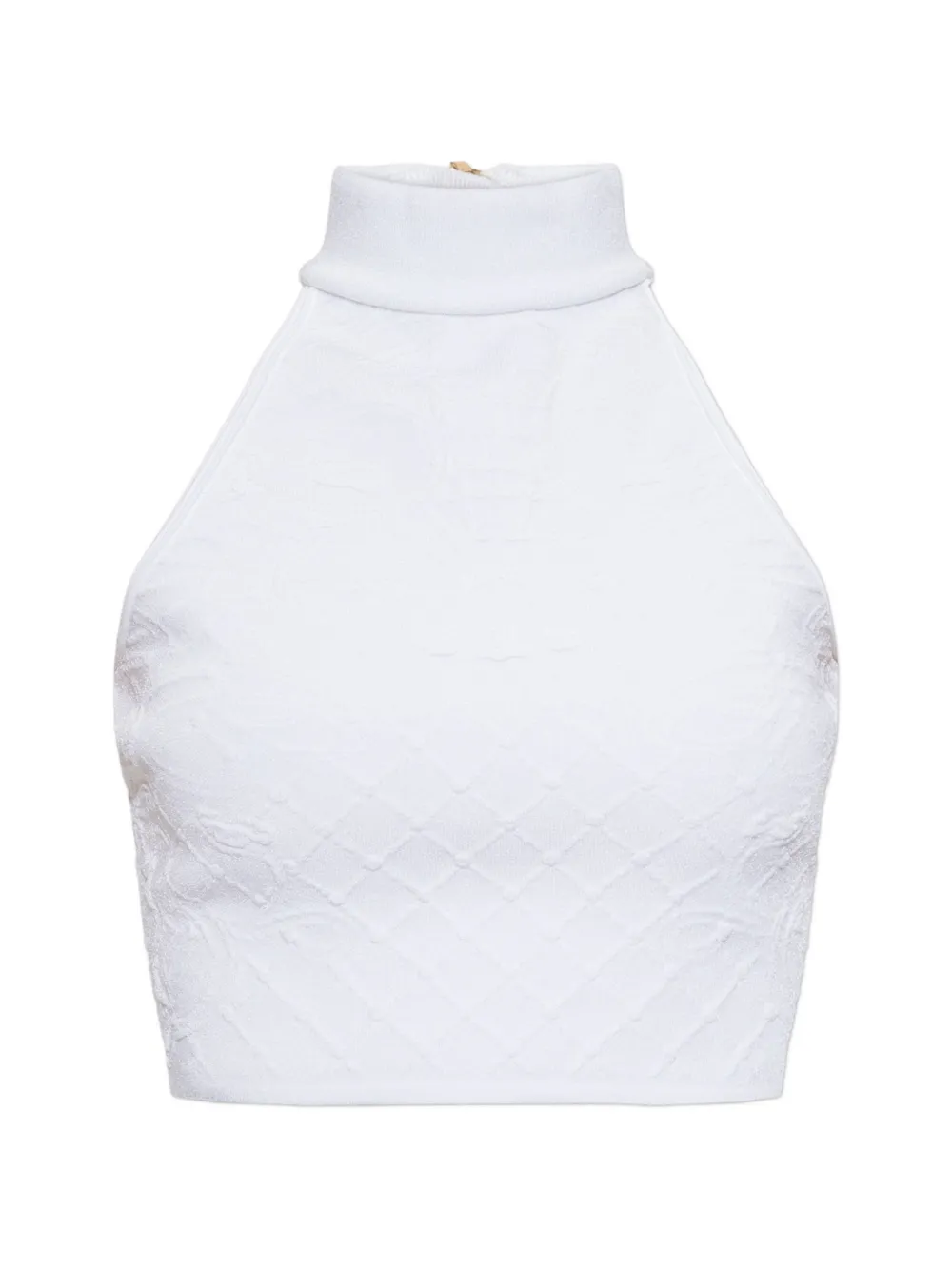 Balmain Top a collo alto - Bianco